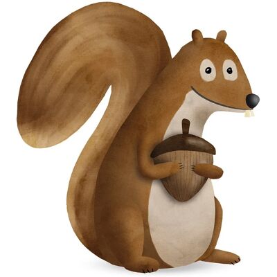 KOMAR - Cute Animal Squirrel - 30x40 cm - Bunt - Poster KOMAR - Cute Animal Squirrel - 30x40 cm - Bunt - Poster