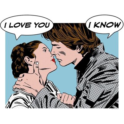 Komar Wandbild Star Wars Leia Han 50 x 40 cm Komar Wandbild Star Wars Leia Han 50 x 40 cm