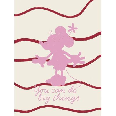 Komar Wandbild Disney Minnie Mouse You Can Do Big Things 30 cm x 40 cm Rosa Komar Wandbild Disney Minnie Mouse You Can Do Big Things 30 cm x 40 cm Rosa