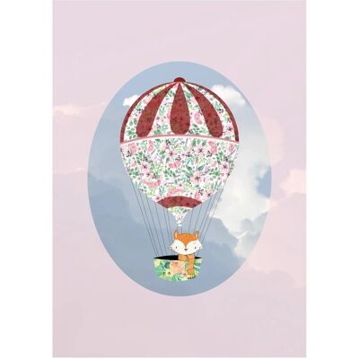 Komar Wandbild Happy Balloon Rose 30 cm x 40 cm Komar Wandbild Happy Balloon Rose 30 cm x 40 cm