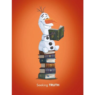 Komar Wandbild Frozen Olaf Reading 30 x 40 cm Komar Wandbild Frozen Olaf Reading 30 x 40 cm