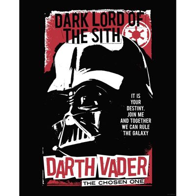 Komar Wandbild Star Wars Darth Vader The Chosen One 40 cm x 50 cm Rot Komar Wandbild Star Wars Darth Vader The Chosen One 40 cm x 50 cm Rot
