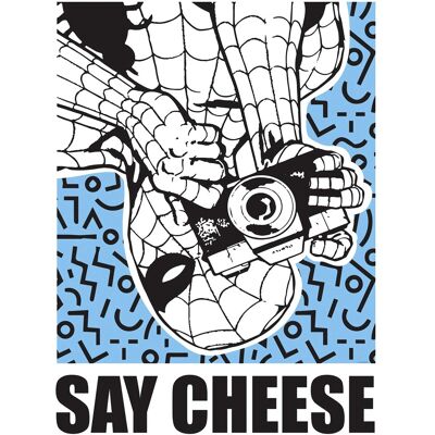 Komar Wandbild Marvel Spider-Man Say Cheese Blue 40 cm x 50 cm Komar Wandbild Marvel Spider-Man Say Cheese Blue 40 cm x 50 cm