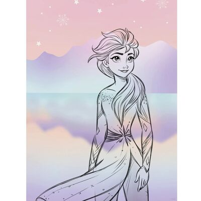 Komar Wandbild Disney Frozen Pastell Lights 30 cm x 40 cm Lila Komar Wandbild Disney Frozen Pastell Lights 30 cm x 40 cm Lila