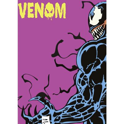 Komar Wandbild Marvel Venom Colourful Stare 50 cm x 70 cm Rosa Komar Wandbild Marvel Venom Colourful Stare 50 cm x 70 cm Rosa