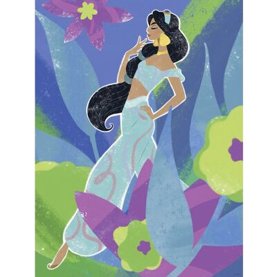 Komar Wandbild Disney Princess Jasmine in Blue 30 cm x 40 cm Komar Wandbild Disney Princess Jasmine in Blue 30 cm x 40 cm