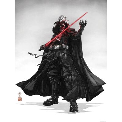 Komar Wandbild Star Wars Vision Samurai Dark Lord 30 cm x 40 cm Rot Komar Wandbild Star Wars Vision Samurai Dark Lord 30 cm x 40 cm Rot