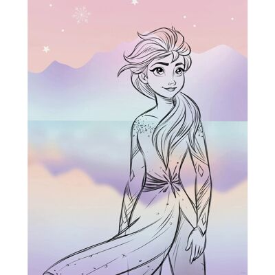 Komar Wandbild Disney Frozen Pastell Lights 40 cm x 50 cm Lila Komar Wandbild Disney Frozen Pastell Lights 40 cm x 50 cm Lila