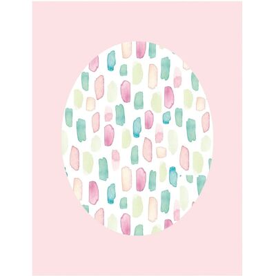 KOMAR Shelly Patterns Rose Bunt Poster - Poster KOMAR Shelly Patterns Rose Bunt Poster - Poster