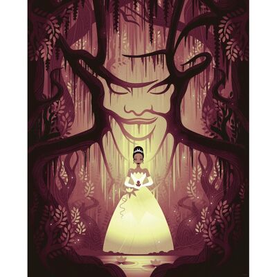 Komar Wandbild Disney Tiana Dr. Facilier 40 cm x 50 cm Gelb Komar Wandbild Disney Tiana Dr. Facilier 40 cm x 50 cm Gelb
