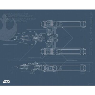 Komar Wandbild Star Wars Y-Wing 50 x 40 cm Komar Wandbild Star Wars Y-Wing 50 x 40 cm