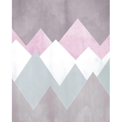 KOMAR Sunrise Mountain Gentle - Bunt Poster 40x50cm - Poster KOMAR Sunrise Mountain Gentle - Bunt Poster 40x50cm - Poster