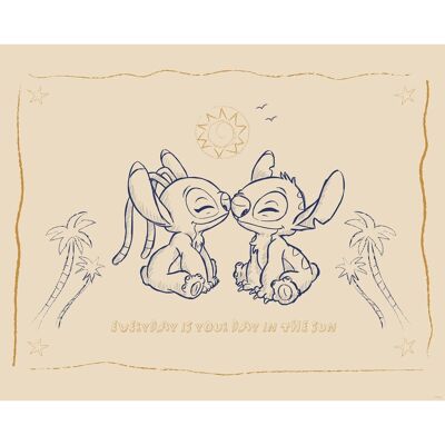 Komar Wandbild Disney Lilo and Stitch Your Day in the Sun 50 cm x 40 cm Komar Wandbild Disney Lilo and Stitch Your Day in the Sun 50 cm x 40 cm