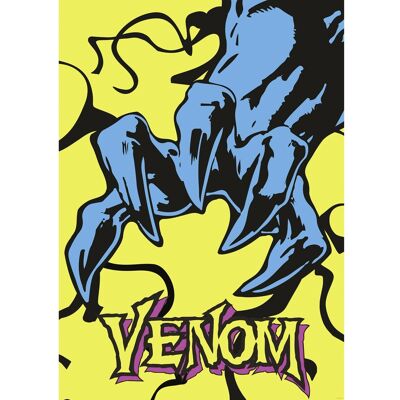 Komar Wandbild Marvel Venom Colourful Claw 50 cm x 70 cm Blau Komar Wandbild Marvel Venom Colourful Claw 50 cm x 70 cm Blau