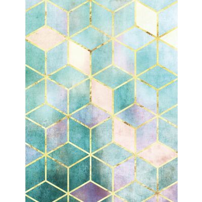 KOMAR Mosaik Verde Poster - Abstrakt, bunt, 30x40cm KOMAR Mosaik Verde Poster - Abstrakt, bunt, 30x40cm