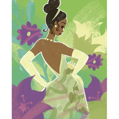 Komar Wandbild Disney Princess Tiana in Green 40 cm x 50 cm Komar Wandbild Disney Princess Tiana in Green 40 cm x 50 cm