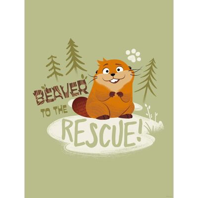 Komar Wandbild Disney Pixar Hoppers Beaver to the Rescue 30 cm x 40 cm Grün Komar Wandbild Disney Pixar Hoppers Beaver to the Rescue 30 cm x 40 cm Grün