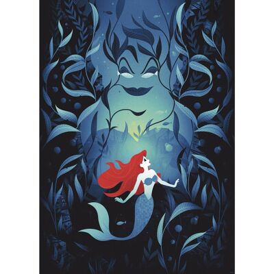 Komar Wandbild Disney Ariel Ursula 50 cm x 70 cm Blau Komar Wandbild Disney Ariel Ursula 50 cm x 70 cm Blau