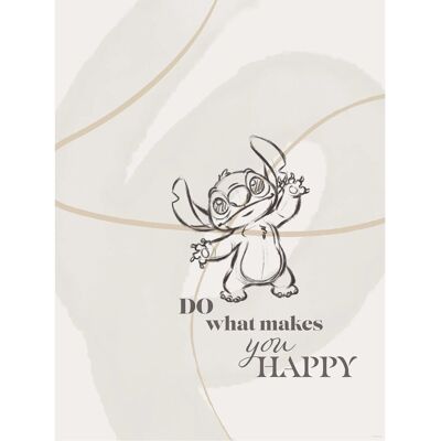Komar Wandbild Disney Lilo and Stitch Do What Makes You Happy 30 cm x 40 cm Komar Wandbild Disney Lilo and Stitch Do What Makes You Happy 30 cm x 40 cm