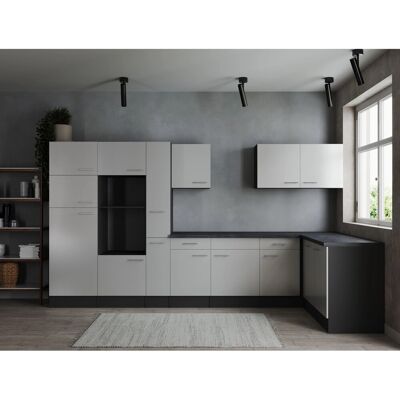 Respekta Winkelküche Oliver 370 cm Weiß ohne E-Geräte Respekta Winkelküche Oliver 370 cm Weiß ohne E-Geräte
