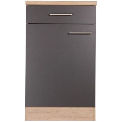 Respekta Küchen-Unterschrank Merle 50 cm Grau Respekta Küchen-Unterschrank Merle 50 cm Grau