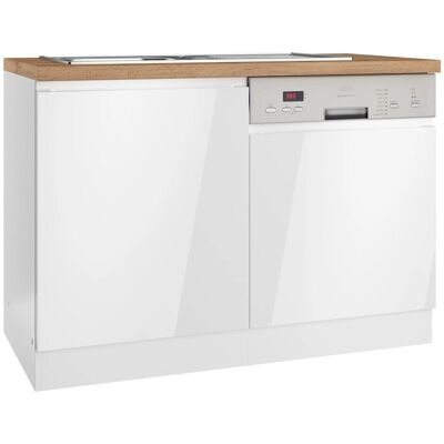 Held Möbel Held Küchen Spülenschrank Gera 120 cm Weiß/Wotan Held Möbel Held Küchen Spülenschrank Gera 120 cm Weiß/Wotan