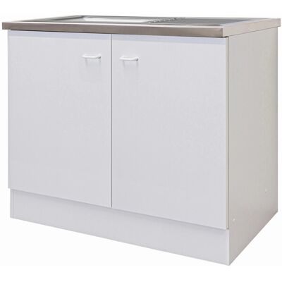 FlexWell Classic Flex-Well Classic Küchen-Spülenunterschrank Speed 100 cm Weiß FlexWell Classic Flex-Well Classic Küchen-Spülenunterschrank Speed 100 cm Weiß