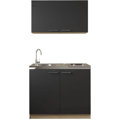 Respekta Küchenmöbel-Set 4 Merle 100 cm Schwarz Respekta Küchenmöbel-Set 4 Merle 100 cm Schwarz