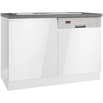 Held Möbel Held Küchen Spülenschrank Gera 120 cm Weiß/Beton Held Möbel Held Küchen Spülenschrank Gera 120 cm Weiß/Beton