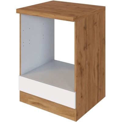 Held Möbel Küchen-Herdumbau Sorrento 60x85xT60cm Nische f. Ofen Weiß-WotanEiche Held Möbel Küchen-Herdumbau Sorrento 60x85xT60cm Nische f. Ofen Weiß-WotanEiche