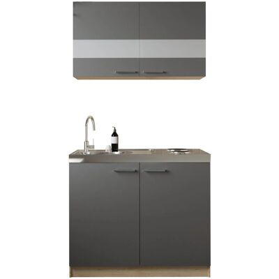 Respekta Küchenmöbel-Set 5 Merle 100 cm Grau Respekta Küchenmöbel-Set 5 Merle 100 cm Grau