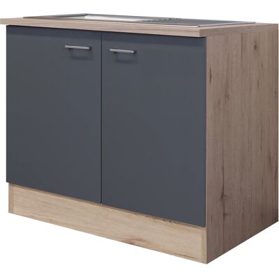 FlexWell Exclusiv Flex-Well Exclusiv Küchen-Spülenunterschr. Morena 100cm Basaltg. matt - San Remo FlexWell Exclusiv Flex-Well Exclusiv Küchen-Spülenunterschr. Morena 100cm Basaltg. matt - San Remo