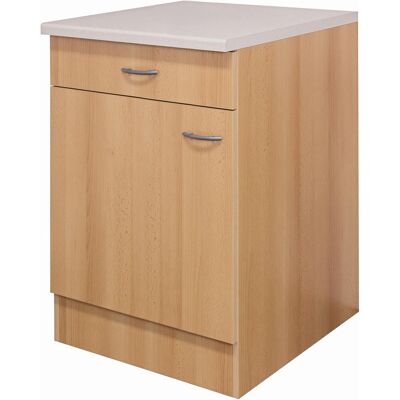 FLEX-WELL Nano Unterschrank - Braun (Buche Nachbildung) - Holzwerkstoff FLEX-WELL Nano Unterschrank - Braun (Buche Nachbildung) - Holzwerkstoff