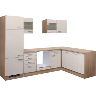 FlexWell Exclusiv Flex-Well Exclusiv Winkelküche Orlando 280 cm ohne E-Geräte Kaschmir Glanz FlexWell Exclusiv Flex-Well Exclusiv Winkelküche Orlando 280 cm ohne E-Geräte Kaschmir Glanz