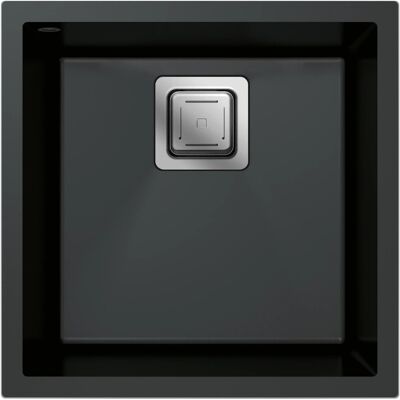 Miló Einbauspüle Granitverbundstoff Qubo 44 Schwarz Miló Einbauspüle Granitverbundstoff Qubo 44 Schwarz