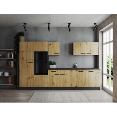 Respekta Küchenzeile Oliver 340 cm Artisan Eiche ohne E-Geräte Respekta Küchenzeile Oliver 340 cm Artisan Eiche ohne E-Geräte
