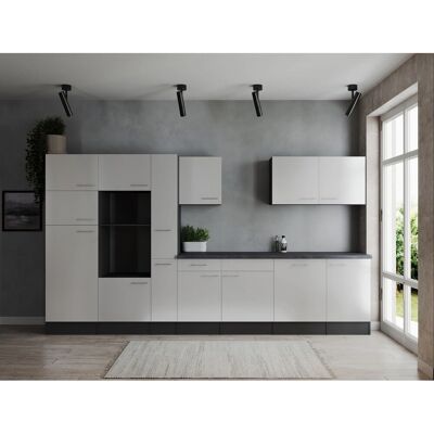 Respekta Küchenzeile Oliver 370 cm Weiß ohne E-Geräte Respekta Küchenzeile Oliver 370 cm Weiß ohne E-Geräte