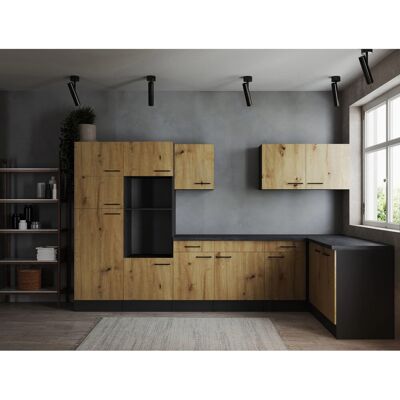 Respekta Winkelküche Oliver 340 cm Artisan Eiche ohne E-Geräte Respekta Winkelküche Oliver 340 cm Artisan Eiche ohne E-Geräte
