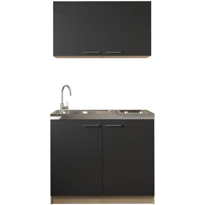 Respekta Küchenmöbel-Set 6 Merle 100 cm Schwarz Respekta Küchenmöbel-Set 6 Merle 100 cm Schwarz