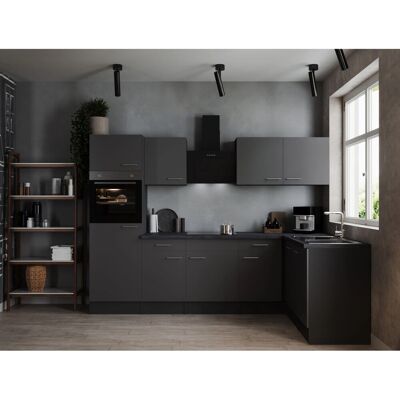 Respekta Winkelküche Oliver 280 cm Grau Respekta Winkelküche Oliver 280 cm Grau