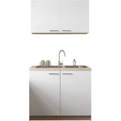 Respekta Küchenmöbel-Set 2 Merle 100 cm Weiß Respekta Küchenmöbel-Set 2 Merle 100 cm Weiß