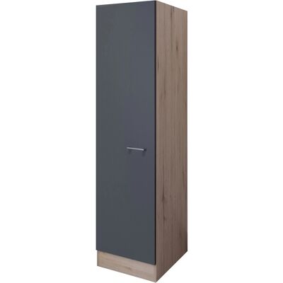 FLEX-WELL Morena Hoher Schrank - Holz, Grau, 50x200x57.1 cm FLEX-WELL Morena Hoher Schrank - Holz, Grau, 50x200x57.1 cm