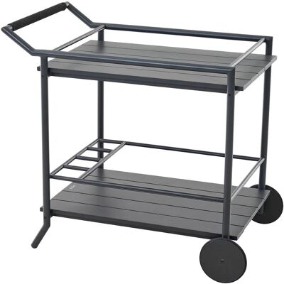 Siena Garden Servierwagen Rolito 80 cm x 56 cm x 89 cm Anthrazit/Matt Siena Garden Servierwagen Rolito 80 cm x 56 cm x 89 cm Anthrazit/Matt