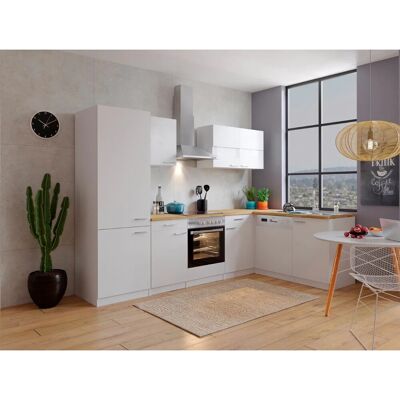 Respekta Winkelküche KBL280WWCGKEG 280 x 172 cm Weiß-Butcher Nussbaum Respekta Winkelküche KBL280WWCGKEG 280 x 172 cm Weiß-Butcher Nussbaum