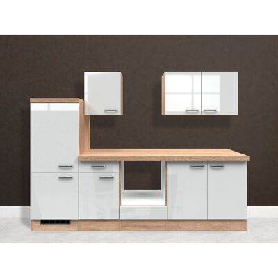 FlexWell Exclusiv Flex-Well Exclusiv Küchenzeile Valero 270 cm ohne E-Geräte Hochglanz Weiß FlexWell Exclusiv Flex-Well Exclusiv Küchenzeile Valero 270 cm ohne E-Geräte Hochglanz Weiß