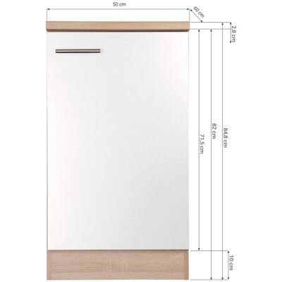 Respekta Küchen-Spülenunterschrank Merle 50 cm Grau Respekta Küchen-Spülenunterschrank Merle 50 cm Grau