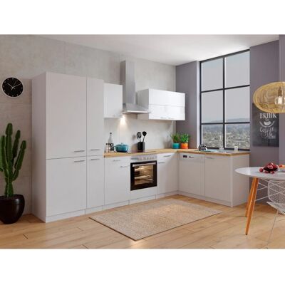 Respekta Winkelküche KBL310WWCGKEG 310 x 172 cm Weiß-Butcher Nussbaum Respekta Winkelküche KBL310WWCGKEG 310 x 172 cm Weiß-Butcher Nussbaum