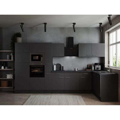 Respekta Winkelküche Oliver 370 cm Grau Respekta Winkelküche Oliver 370 cm Grau
