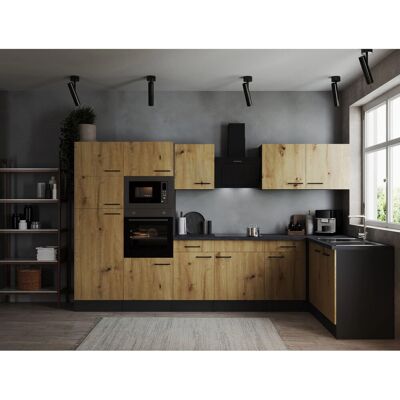 Respekta Winkelküche Oliver 340 cm Artisan Eiche Respekta Winkelküche Oliver 340 cm Artisan Eiche