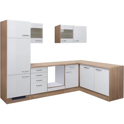 FlexWell Exclusiv Flex-Well Exclusiv Winkelküche Valero 280 cm ohne E-Geräte Hochglanz Weiß FlexWell Exclusiv Flex-Well Exclusiv Winkelküche Valero 280 cm ohne E-Geräte Hochglanz Weiß